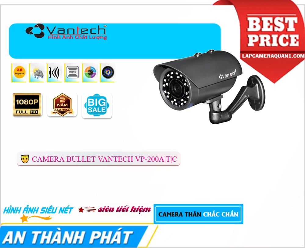 VP-200A|T|C Camera Với giá cạnh tranh VanTech