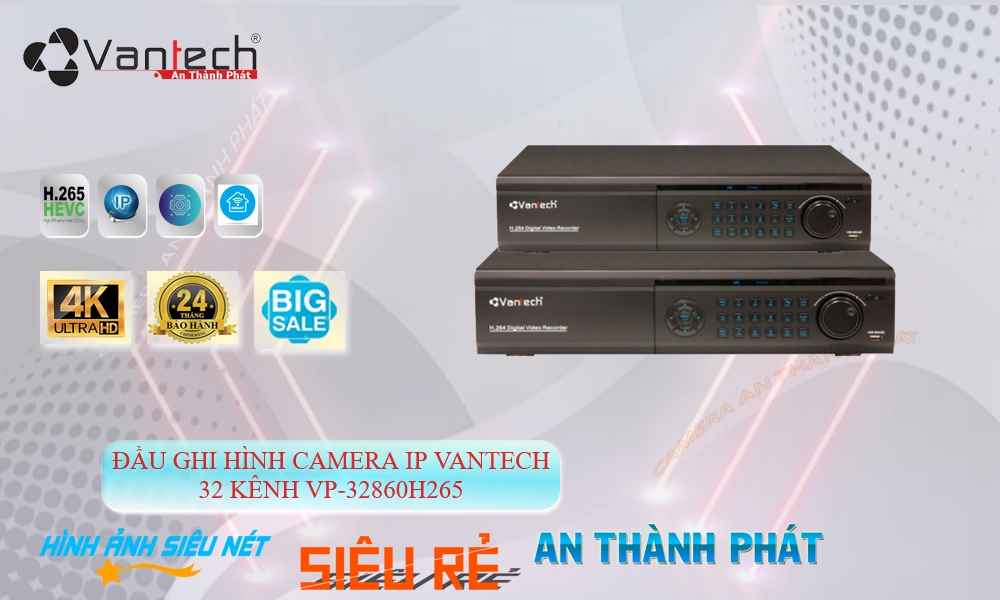 Đầu Ghi VanTech Thiết kế Đẹp VP-32860H265