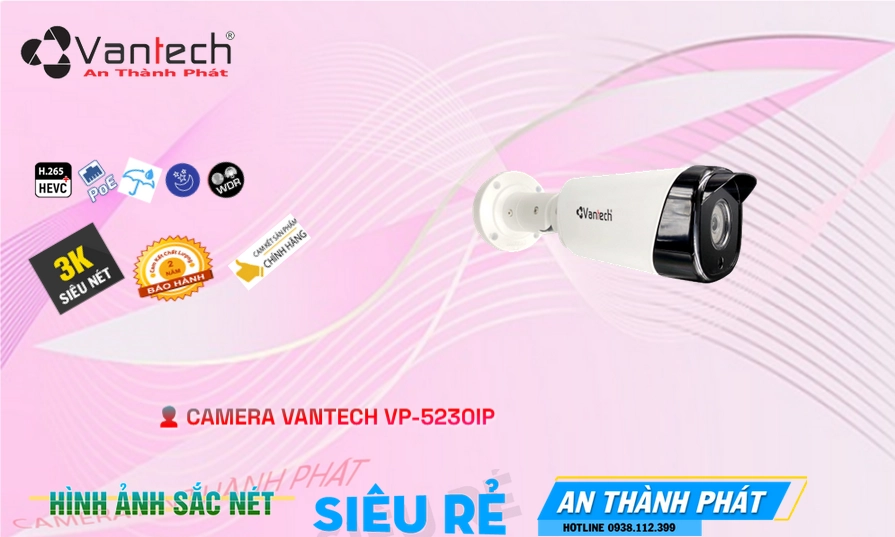 Camera An Ninh VanTech VP-5230IP Công Nghệ Mới