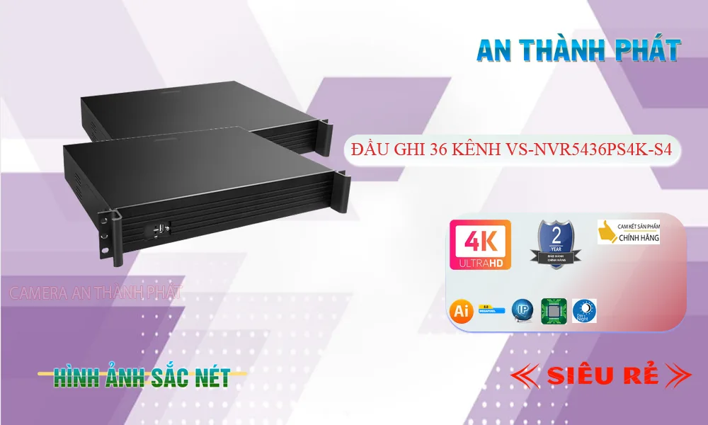 Đầu Ghi Visioncop VS-NVR5436PS4K-S4 Đầu Ghi Visioncop VS-NVR5436PS4K-S4