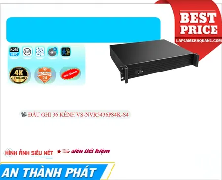 Đầu Ghi Visioncop VS-NVR5436PS4K-S4 Đầu Ghi Visioncop VS-NVR5436PS4K-S4