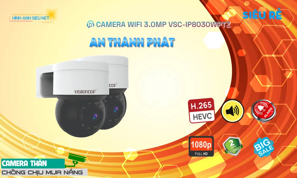 Camera Visioncop VSC-IP8030WPTZ