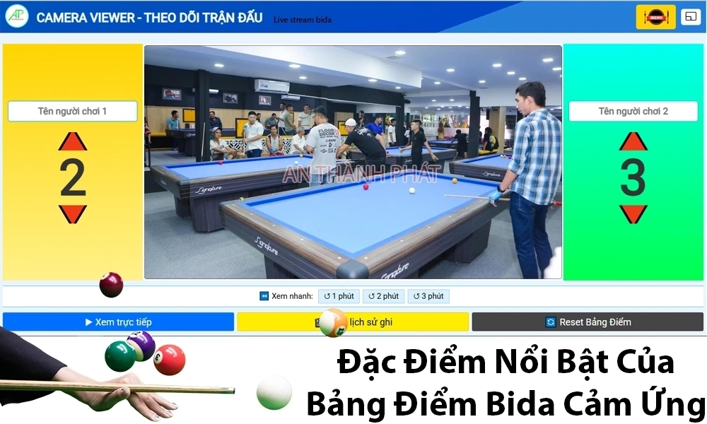 Bảng Điểm Bida Cảm Ứng Check Var Livestream