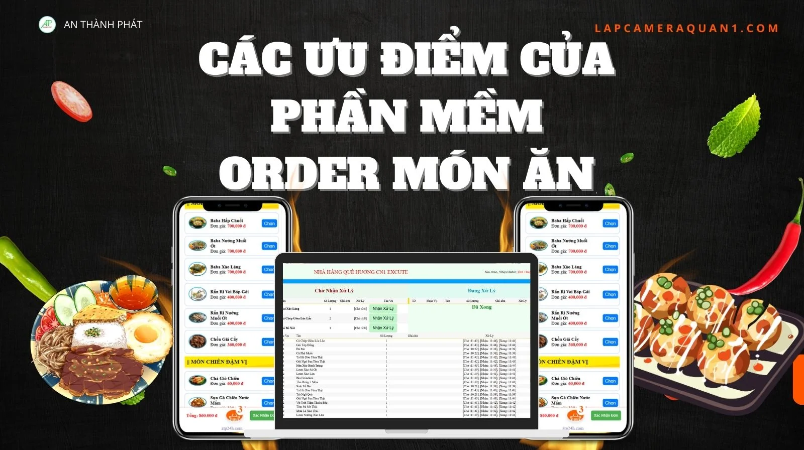 các ưu điểm của phần mềm order món ăn