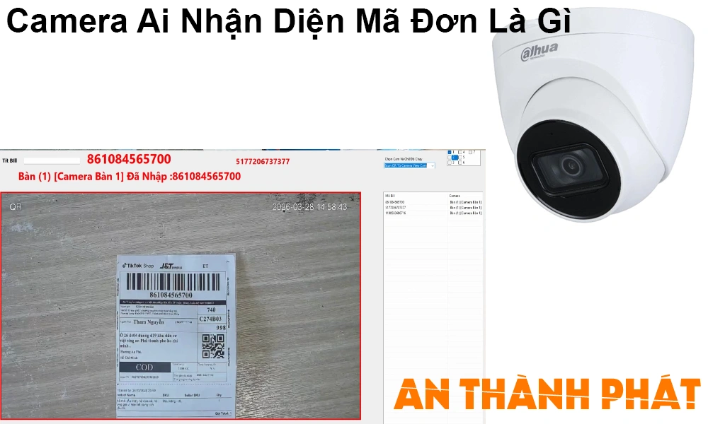 camera ai nhận diện mã đơn là gì