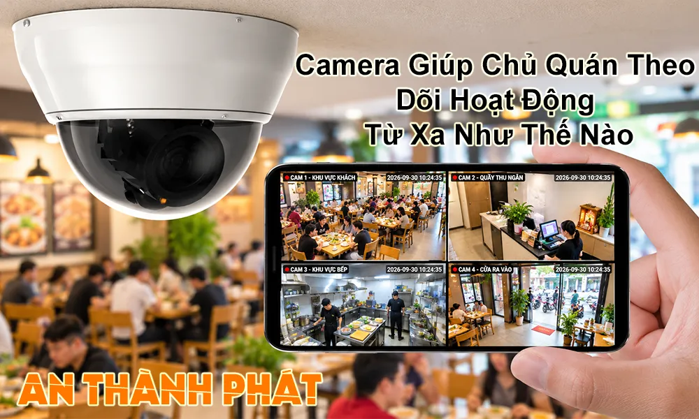 camera giúp chủ quán theo dõi hoạt động từ xa như thế nào