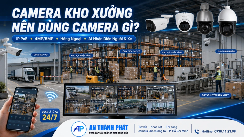 caemra kho xưởng nên dùng camera gì
