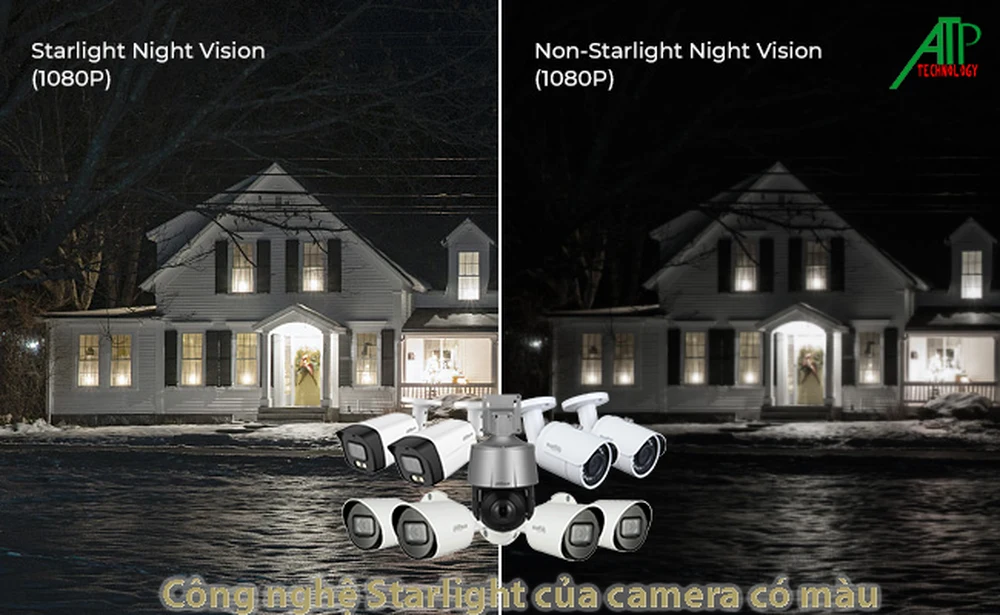 công nghệ starlight trong camera có màu ban đêm