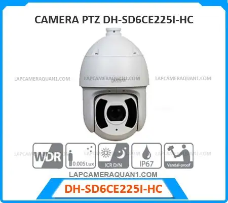 thông số kỹ thuật camera DH-SD6CE225I-HC