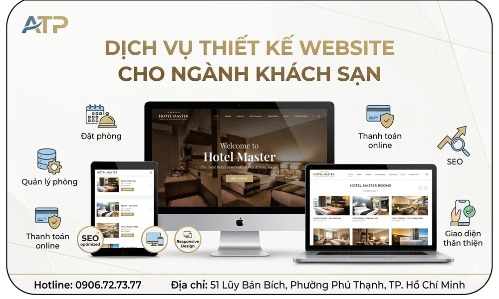 dich vụ thiết kế website chuyên cho ngành khách sạn 