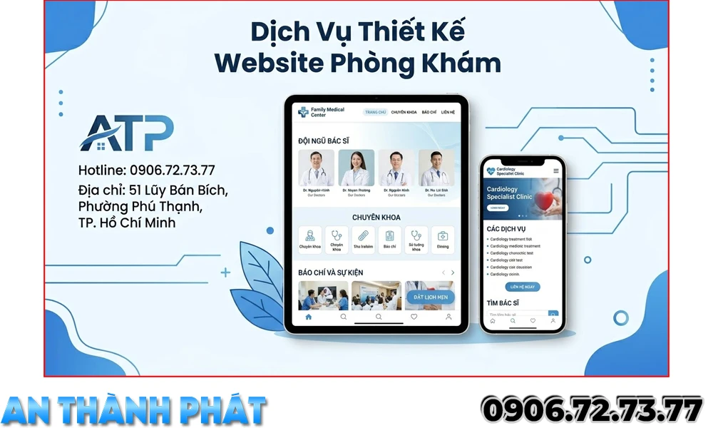dich vụ thiết kế website cho phòng khám