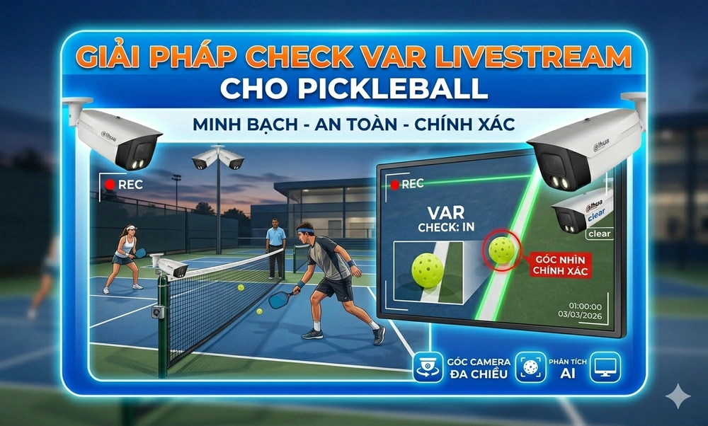 giải pháp check var livestream cho pickleball