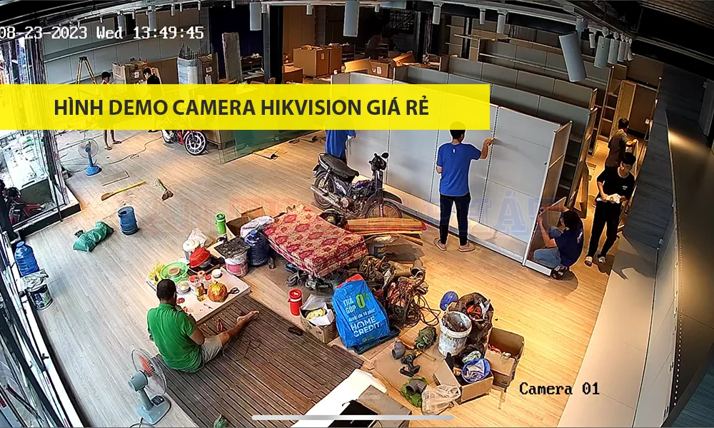 hình demo camera hikvision giá rẻ