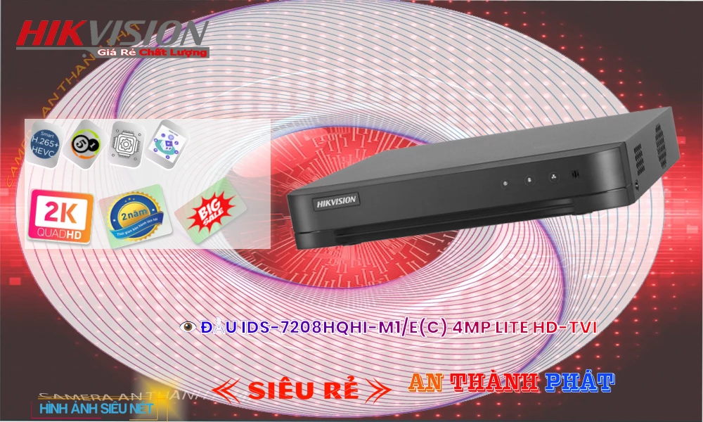 Đầu Ghi Hikvision 4MP iDS-7208HQHI-M1/E(C)