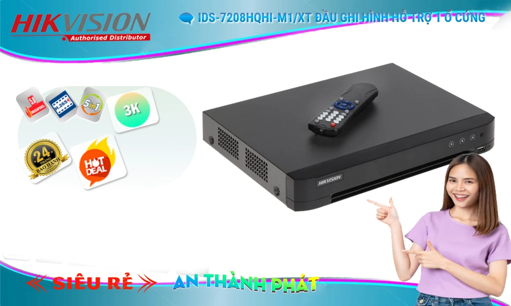 Đầu Ghi Hikvision Giá tốt iDS-7208HQHI-M1/XT