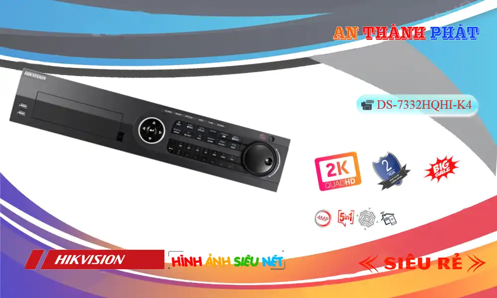 Đầu Ghi Camera  iDS-7332HQHI-M4/S Công nghệ hình ảnh sắt nét với Độ phân giải Ultra 2k Xem ban đêm 4 HDD với ưu điểm Báo Động Chuyển Động Có thể mở rộng Thêm 16 Camera IP Hình tươi hơn Turbo ACUSENSE khả năng lưu trữ lâu hơn với công nghệ H.265+/H.265/H.264+/H.264 công nghệ chính Hãng AHD CVI TVI BCS Thiết kế của thiết bị tinh tế Đầu Ghi 32 kênh Ghi Hình Sắt Nét Thêm 16 Camera IP Thêm 16 Camera IP
