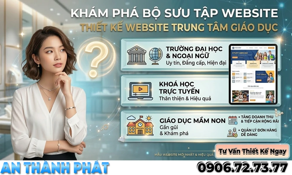 Thiết Kế Website Cho Trung Tâm Giáo Dục