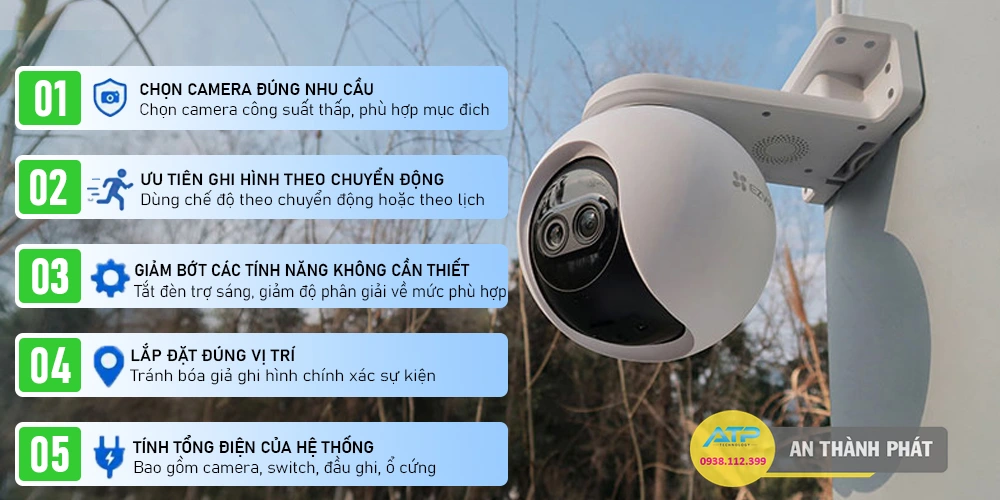 Cách Sử Dụng Camera Tiết Kiệm Điện Hiệu Quả