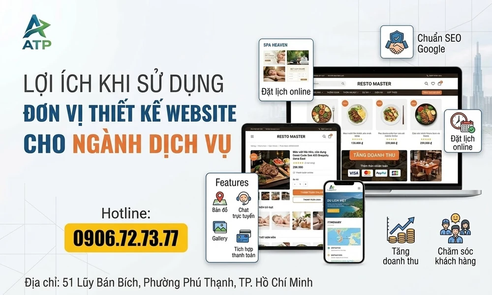 lợi ích khi sử dụng website ngành dịch vụ 