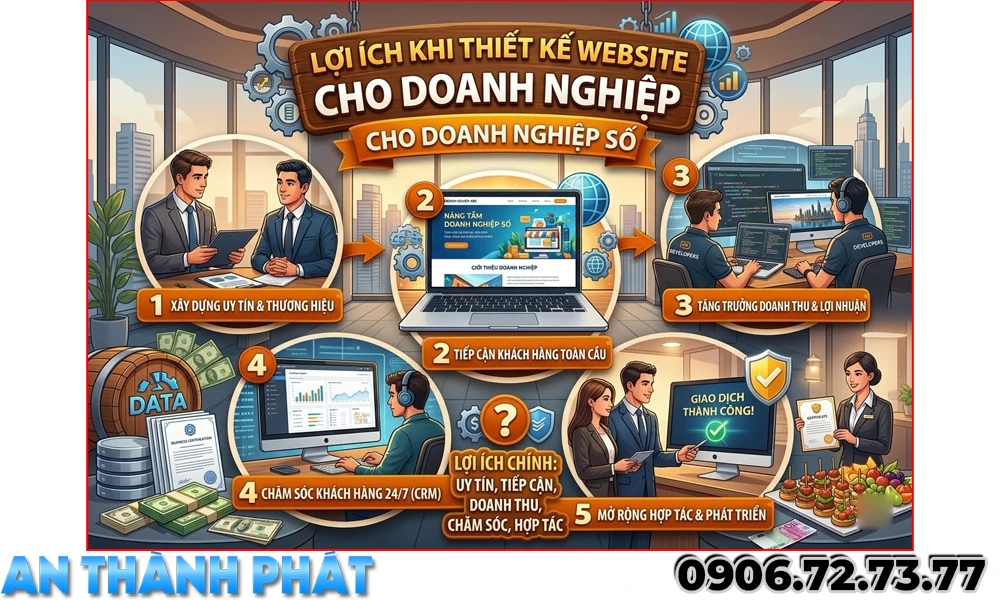 thiêt kế web cho doanh nghiệp và quy trình