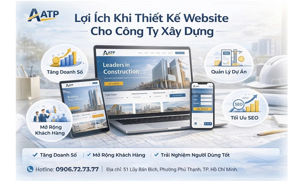 loi ich thiet ke web cho công ty xây dựng