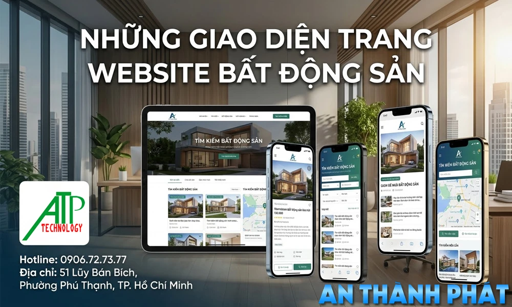tham khảo những giao diẹn web hiện đại trực quan mà atp phát triển 