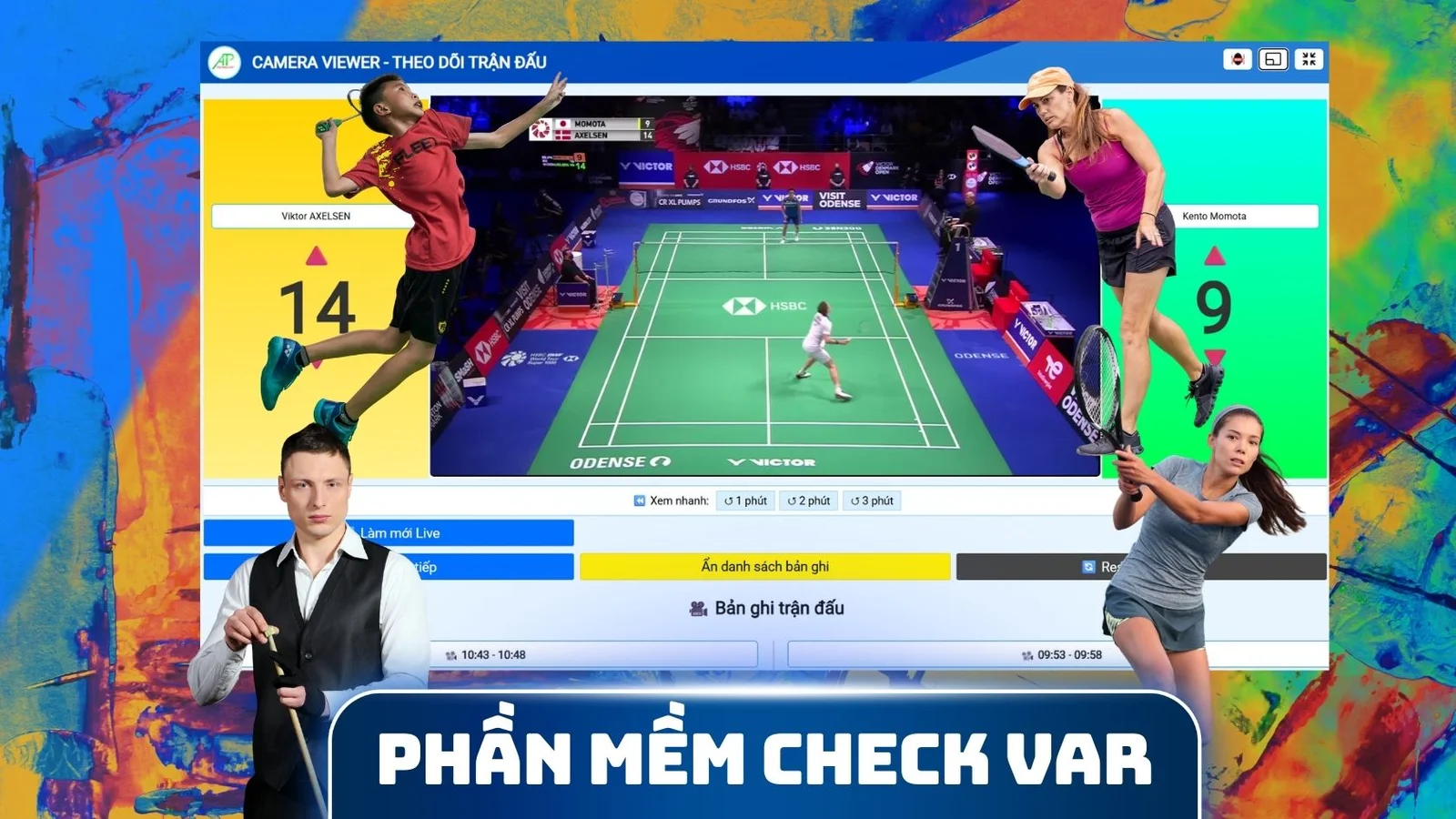 phần mềm check var các môn thể thao