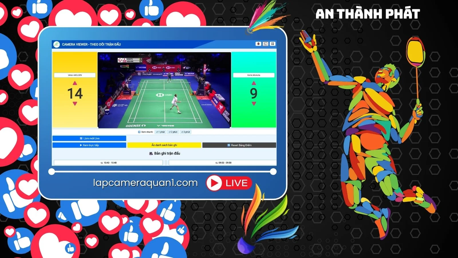 phần mềm check var và livestream