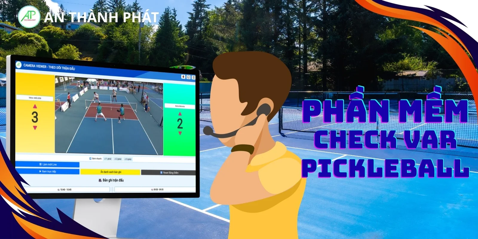phần mềm check var cho sân pickleball