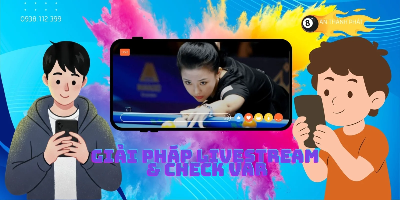 phần mềm livestream môn thể thao bida