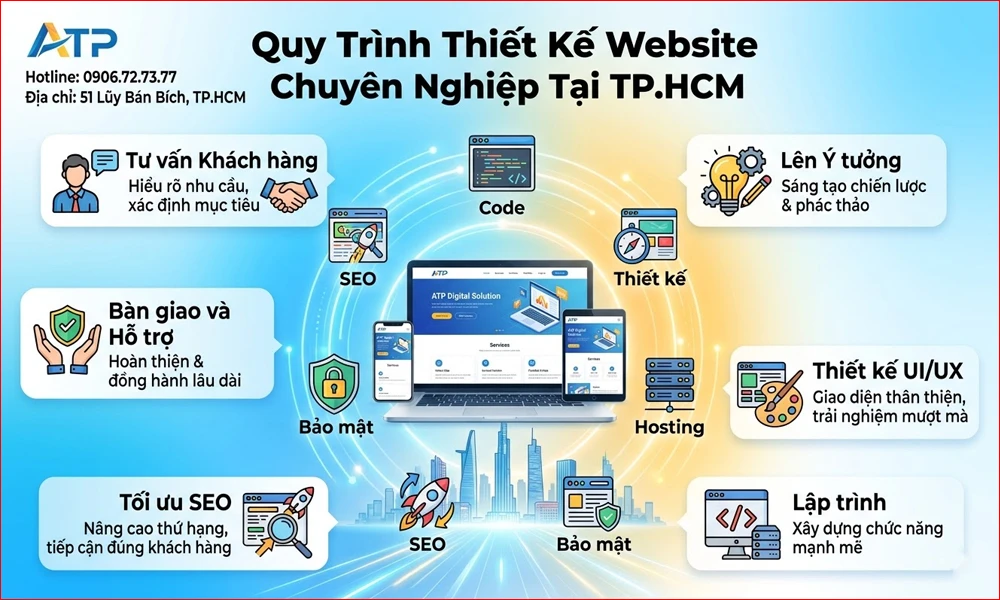 quy trình thiết kế website hiện nay 