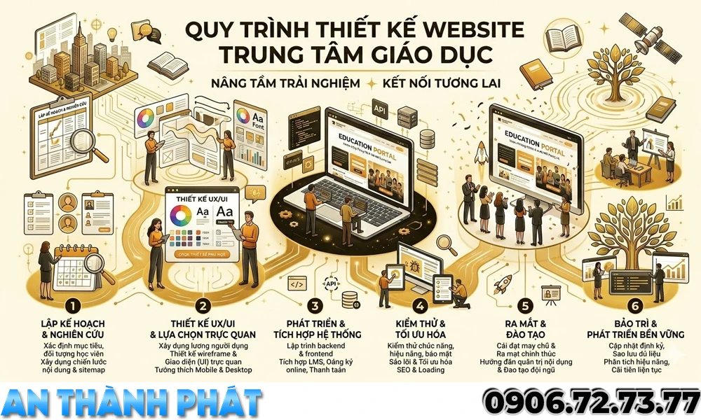 quy trinh thiet ke web giao duc