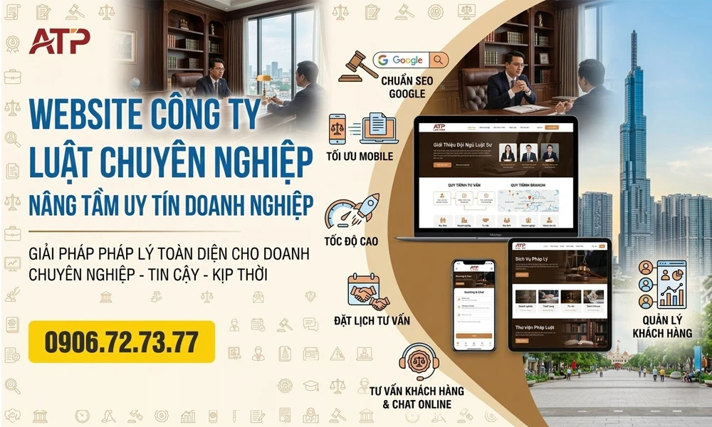 dich vụ thiết kế website luật chuyên nghiệp