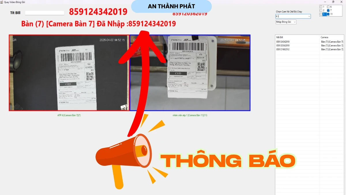 tính năng âm thanh báo quét thành công