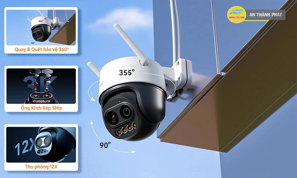 Top 5: Camera Imou Quay Quét Zoom IPC-S7DP-5M0WEZ 3K