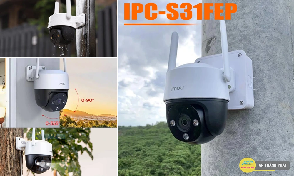 Trọn Bộ Camera Khu Phố IMOU IPC-S31FEP Quay Quét 360º