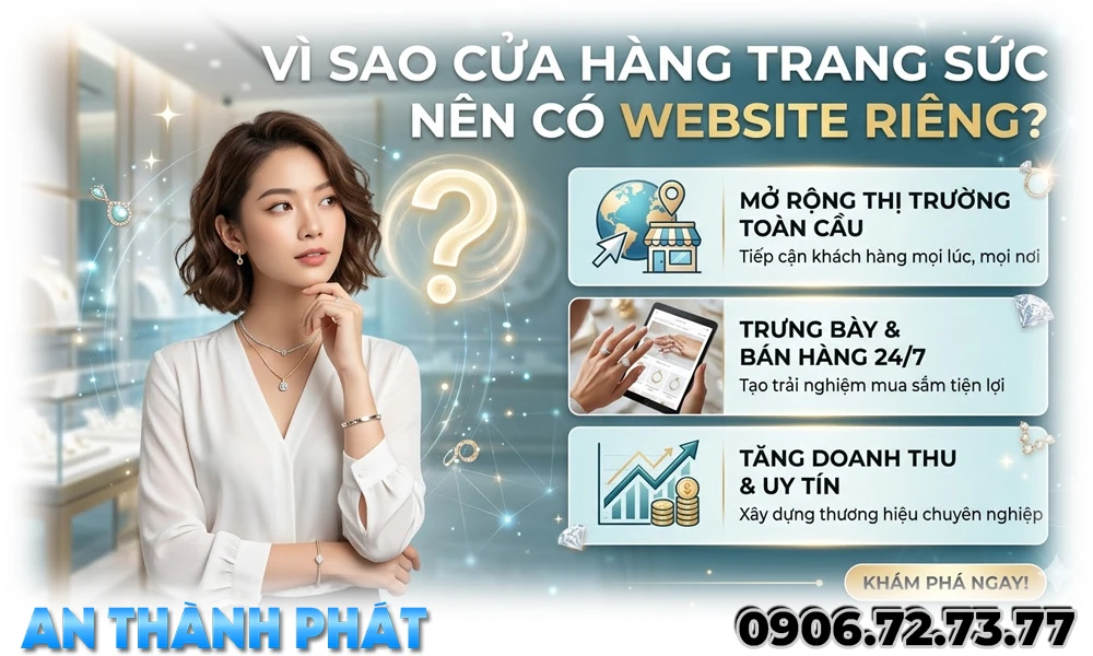 vì sao nên có web trang sức riêng