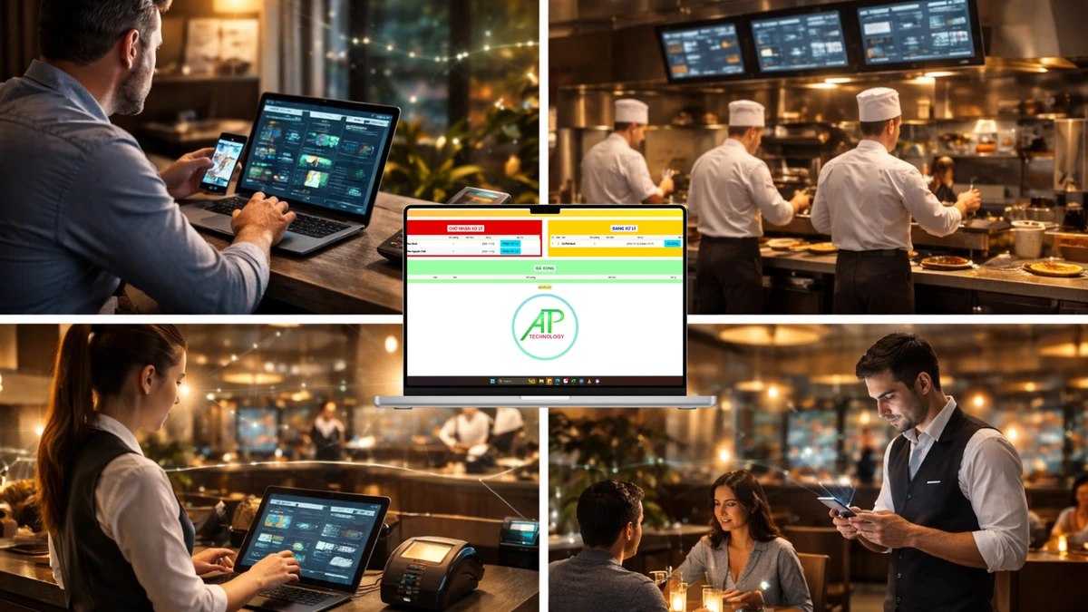 các thiết bị được yêu cầu để triển khai phần mềm order online
